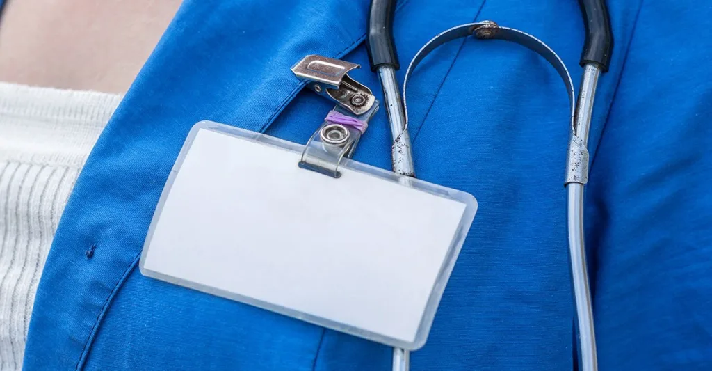 Nurse badge reel