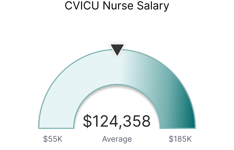 CVICU nurse salary chart