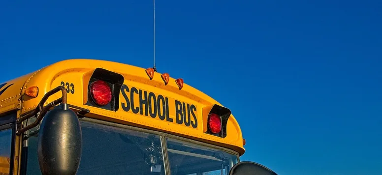 Photo of a school bus.