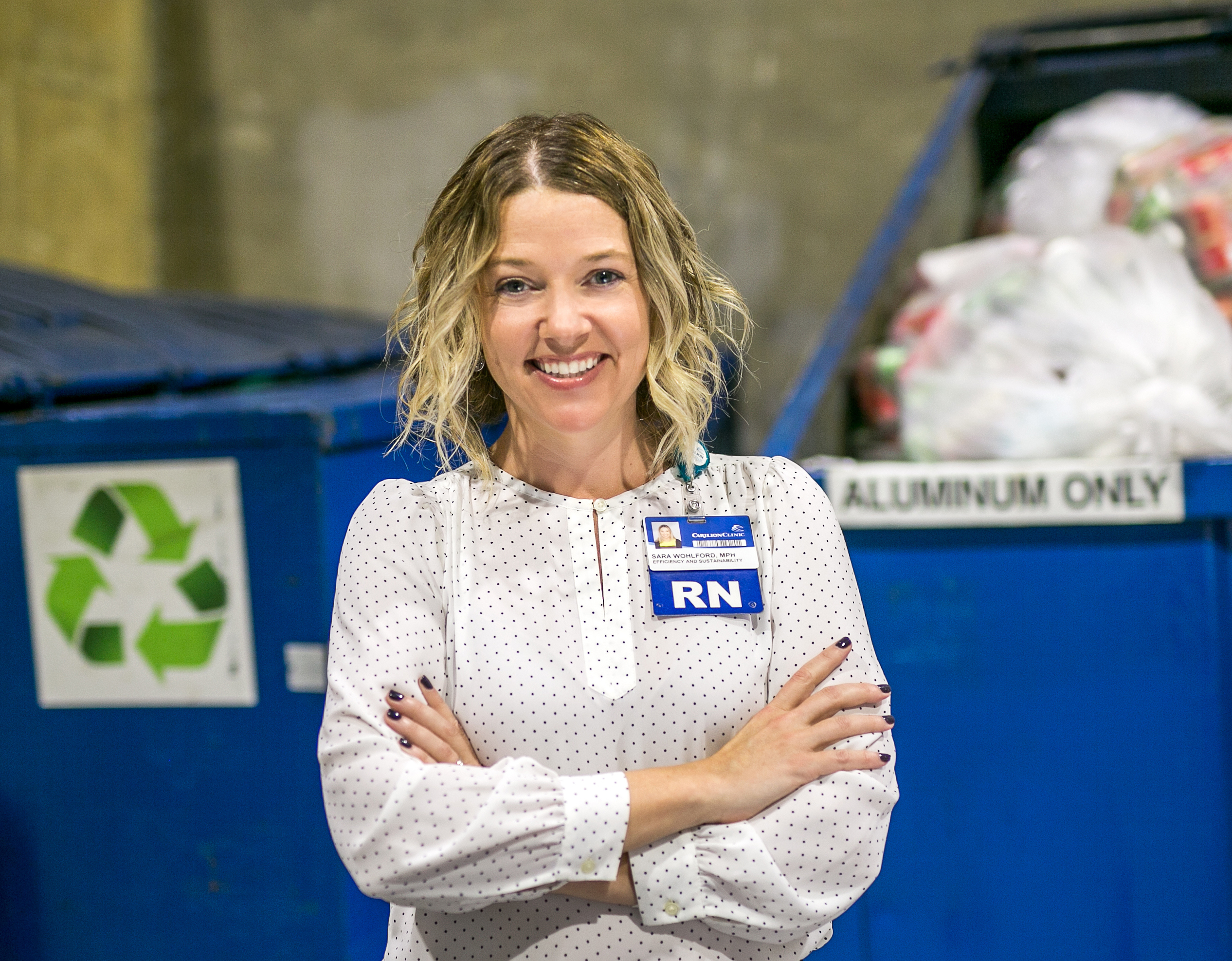 Photo of female registered nurse smiling