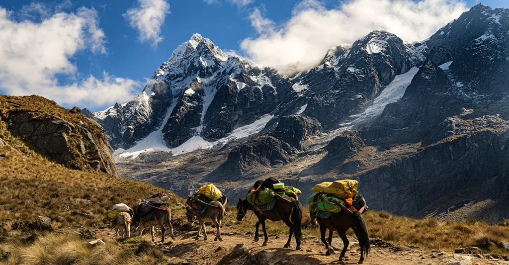 Andes Mountains in Peru