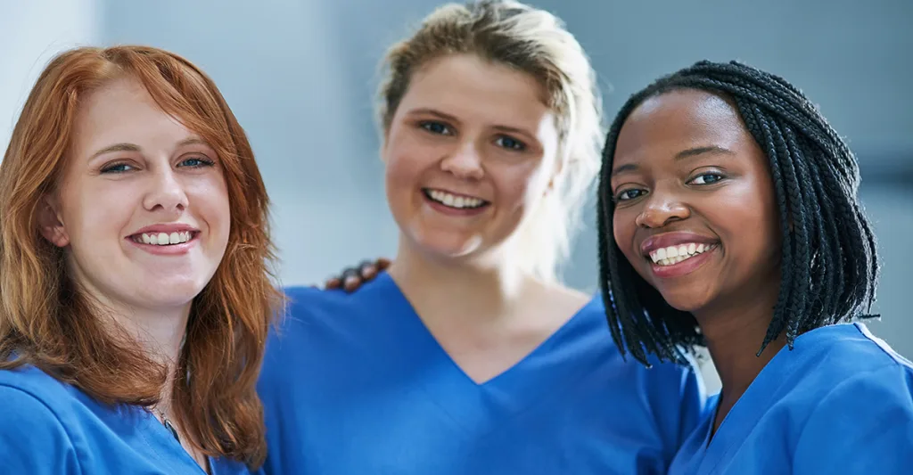 Three female nurses