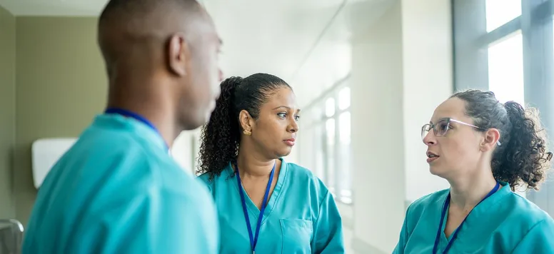 Group of nurses talking