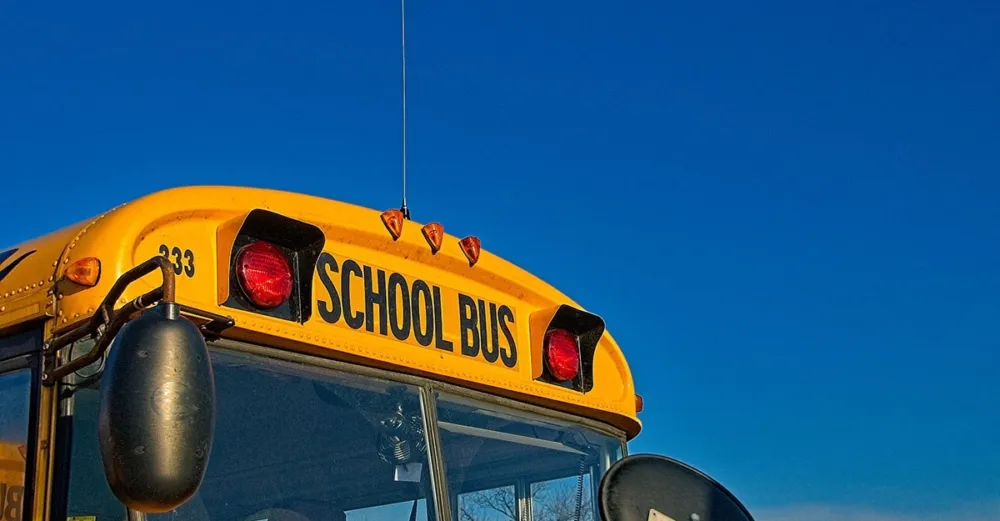 Photo of a school bus.