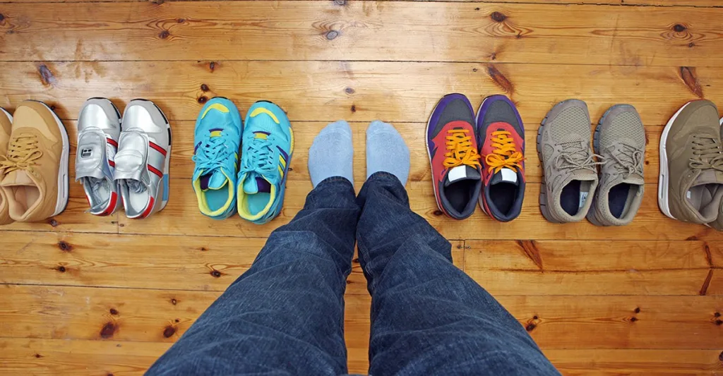 Row of shoes