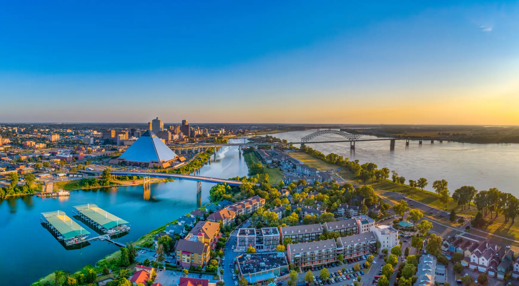 Memphis TN aerial view: Mortgage rates today