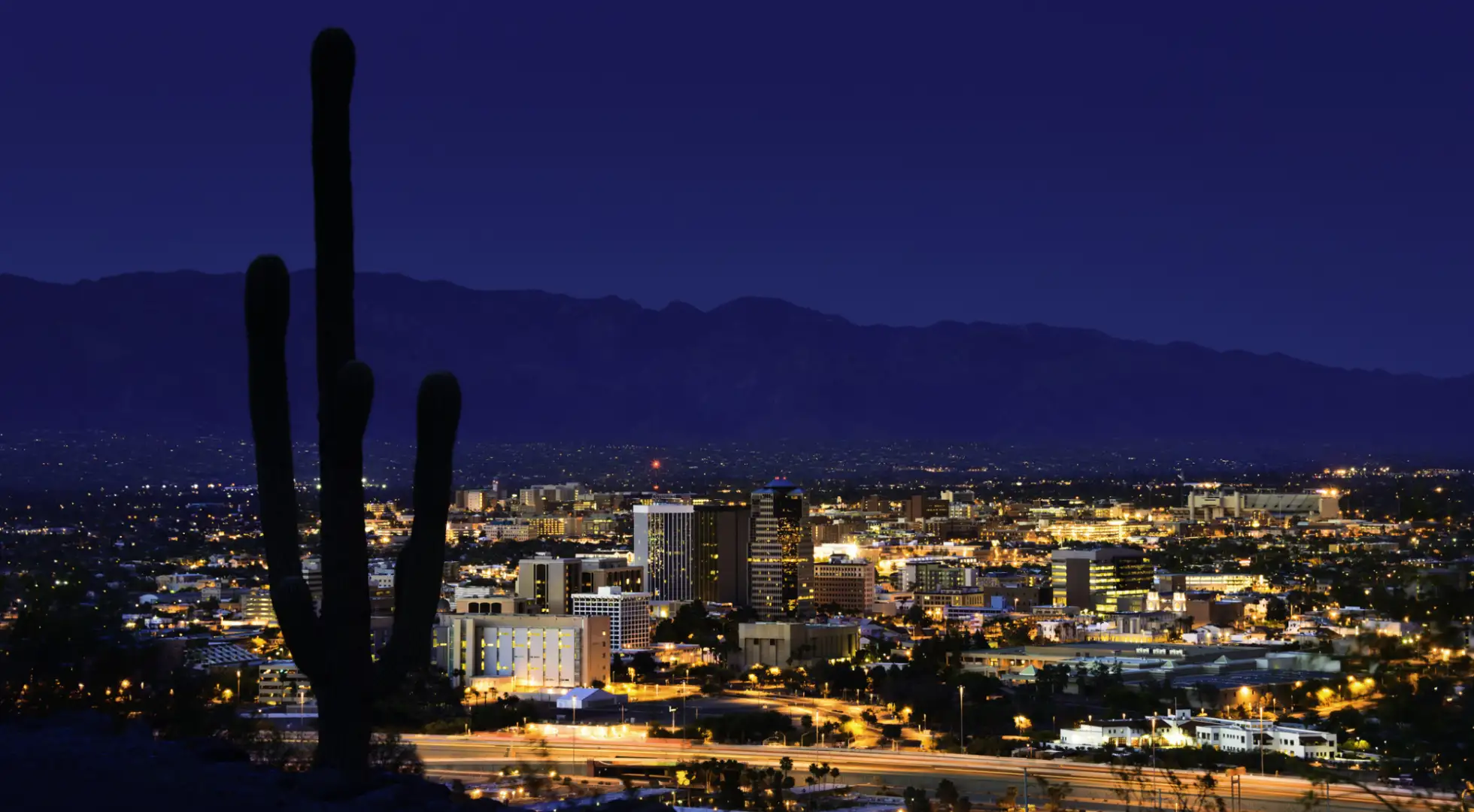 Tucson AZ at night