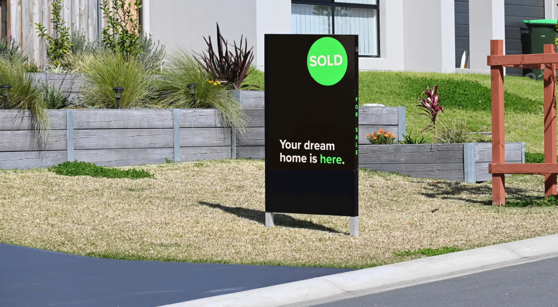 dream home for sale sign