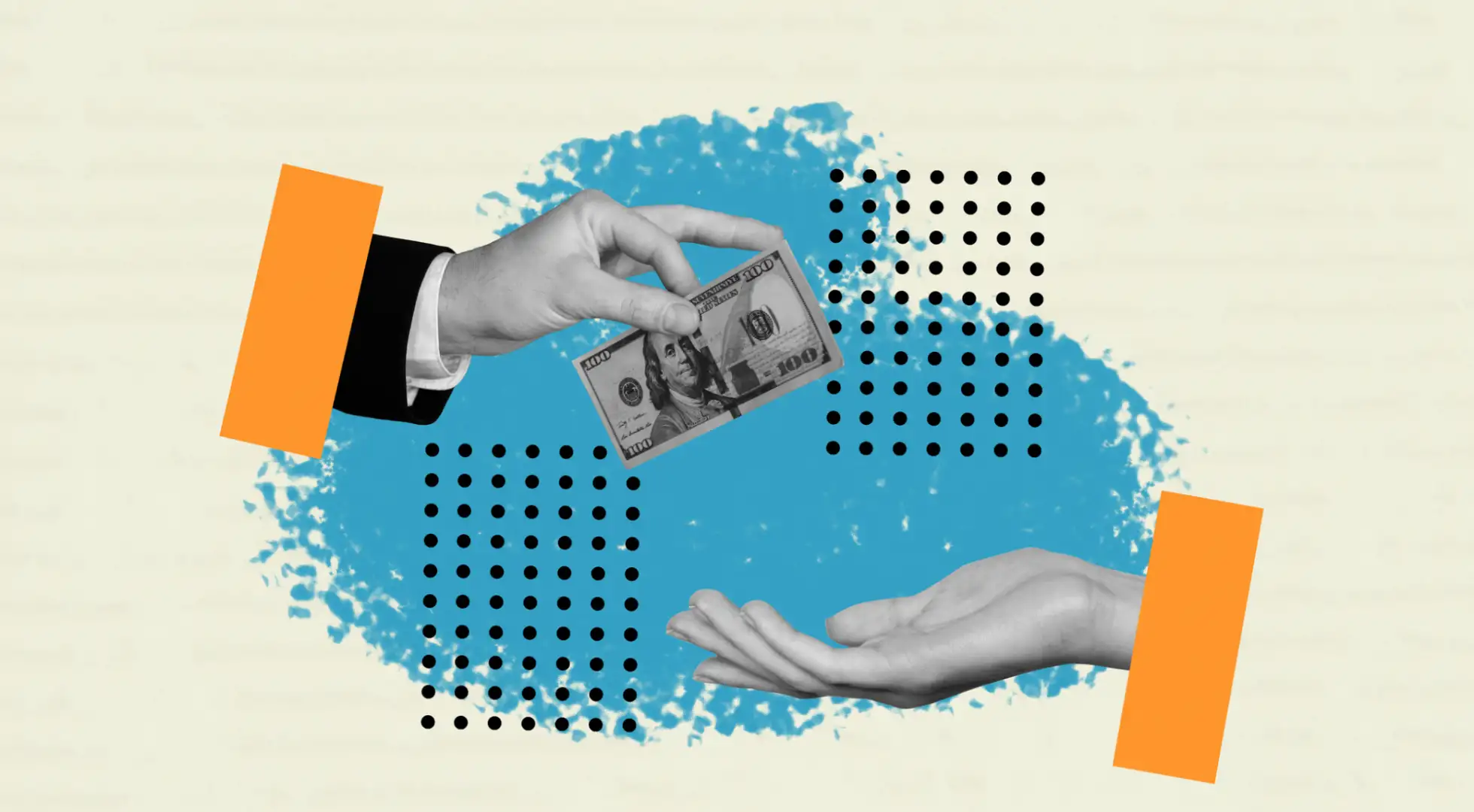 40% of Homeowners May Be Paying Too Much Property Tax. Are You One of Them? One hand giving another hand cash