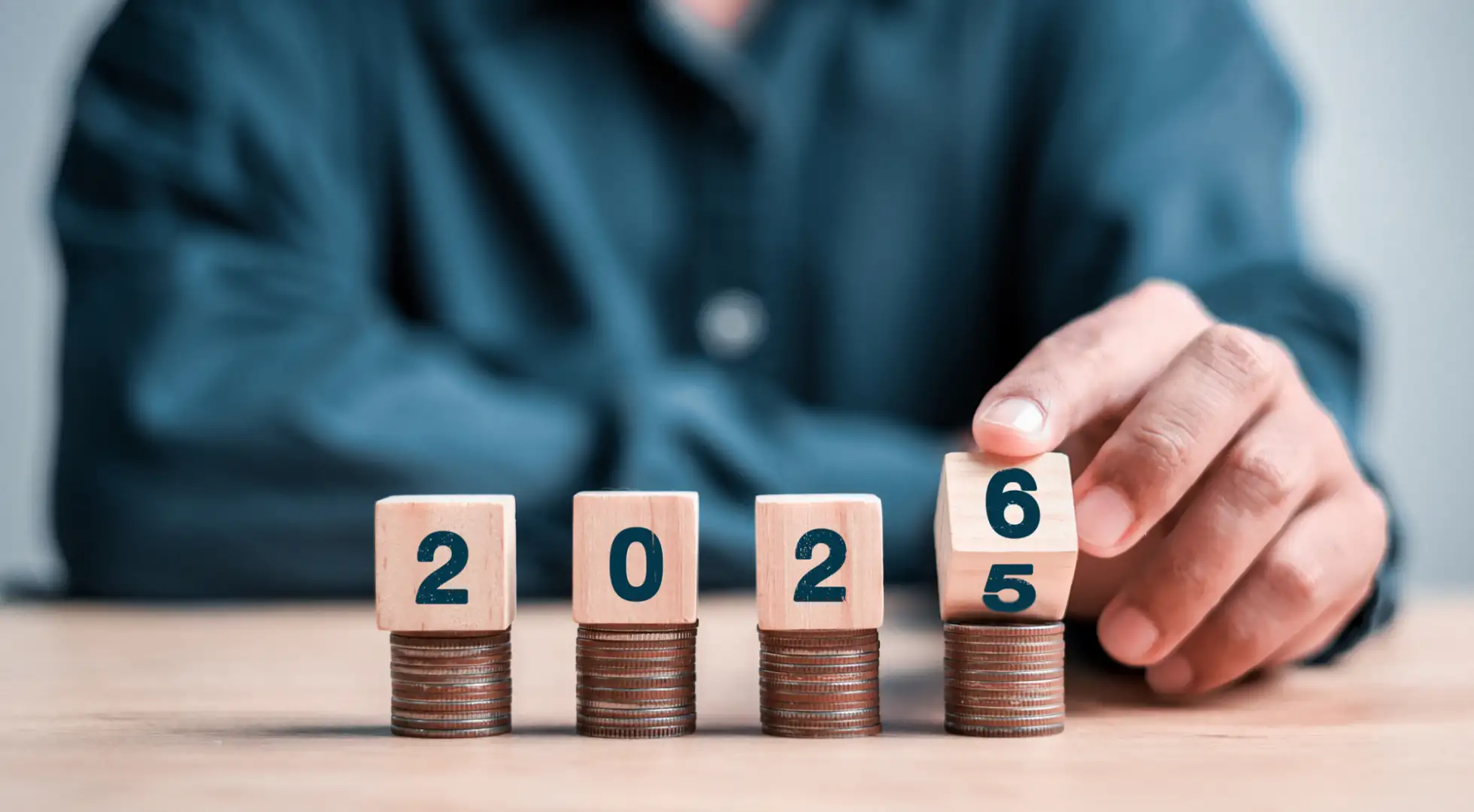 Dice turning from 2025 to 2026