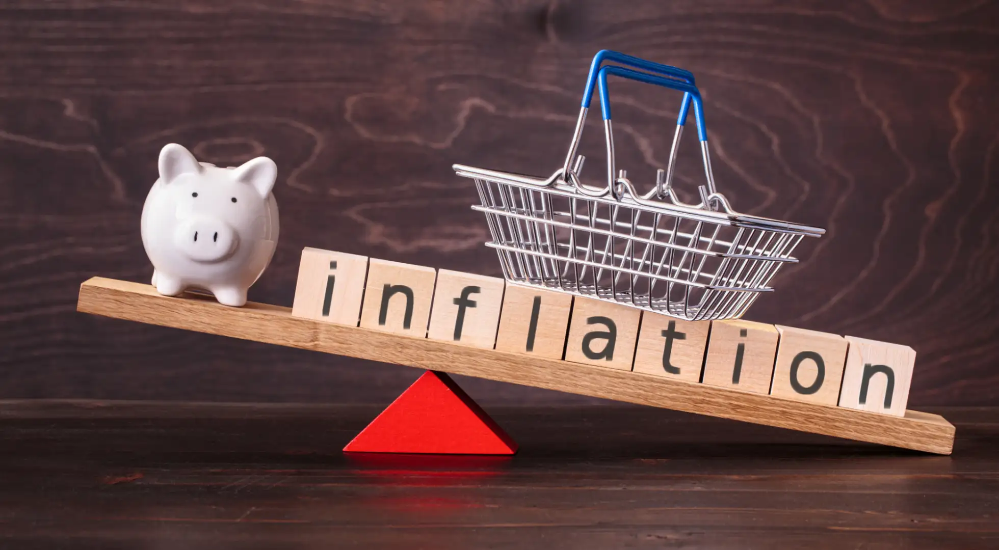 inflation tipping piggy bank