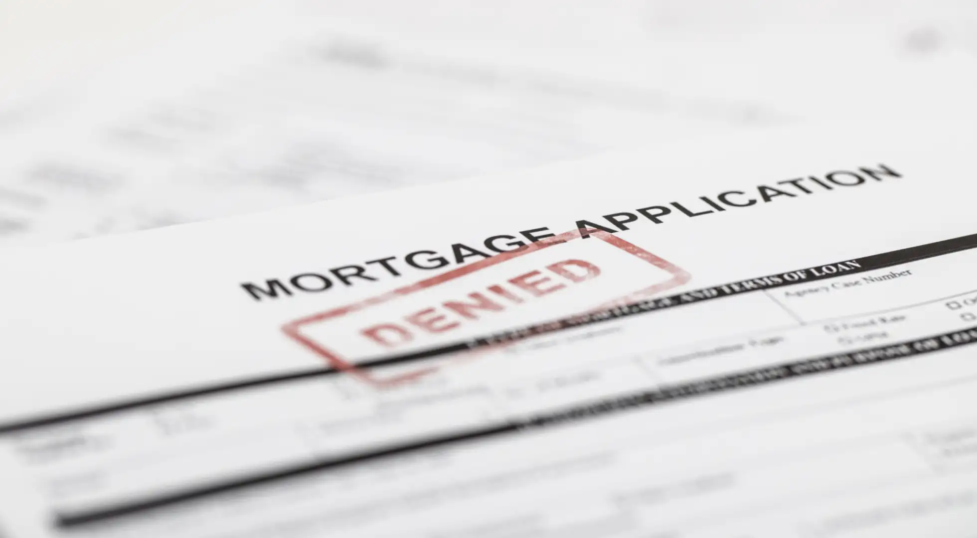 mortgage application denied