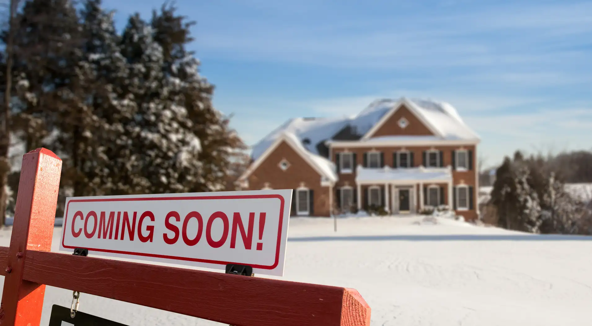 Coming soon sign: mortgage rates today