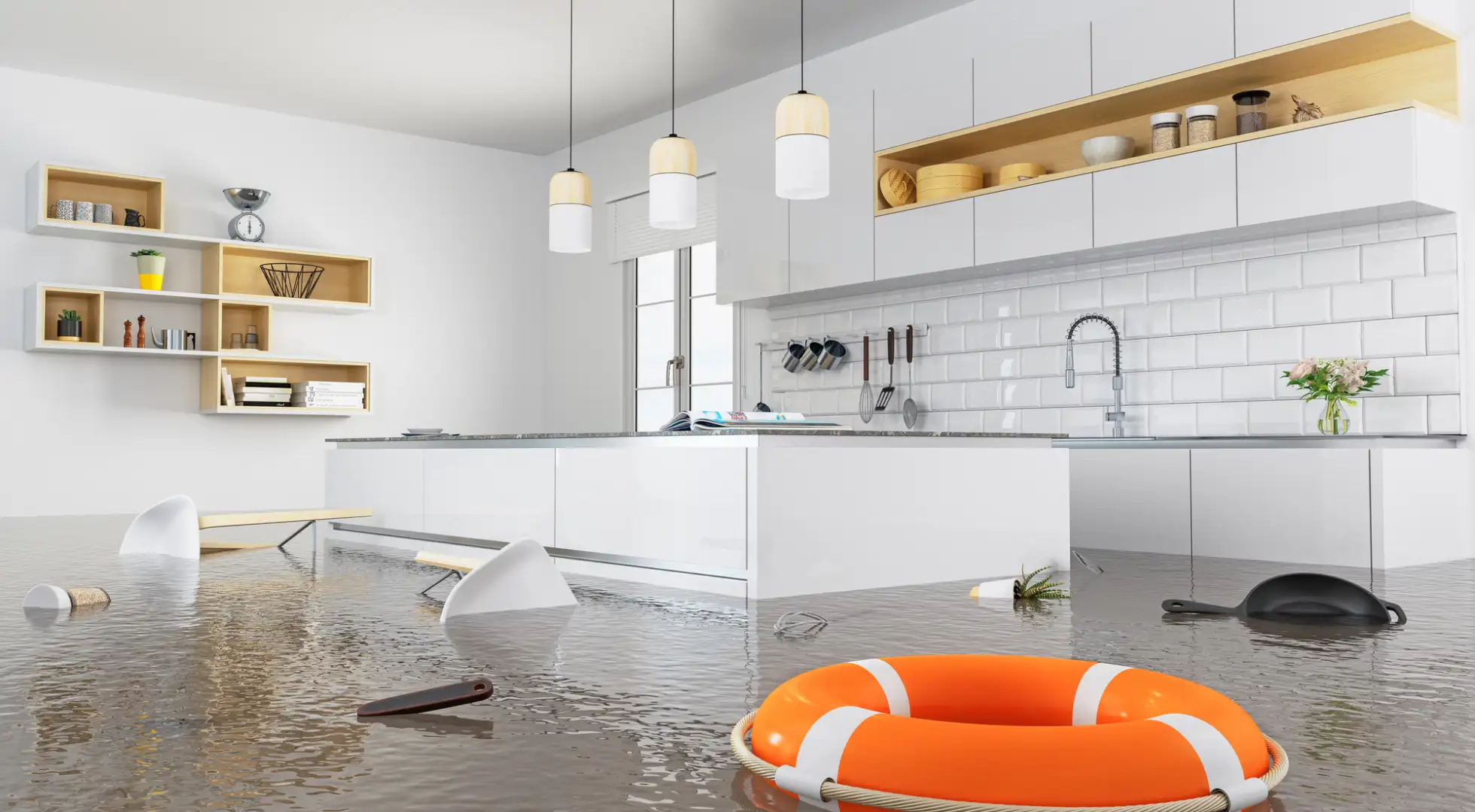 Fannie Mae Wants Beefed-Up Flood Disclosures For Homebuyers flood in kitchen