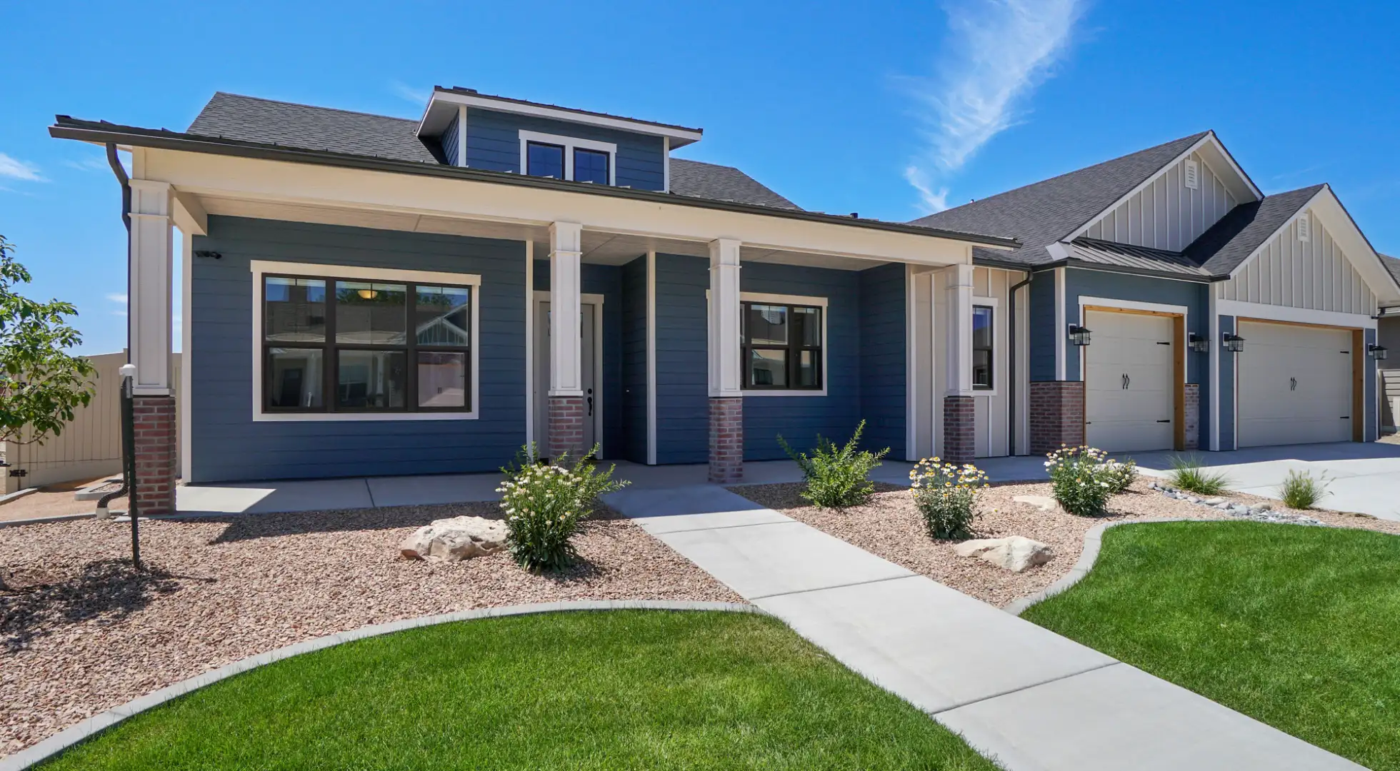 house exterior with blue sky