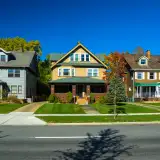 Row of Older Homes: grandma