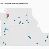 Pacific Northwest afforable cities map