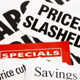 prices slashed signs