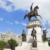george washington statue in historic downtown richmond, virginia: down payment assistance