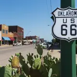 route 66 sign in small town in oklahoma: down payment assistance