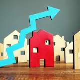 mortgage rates rising red house