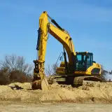 excavator begins work on new house