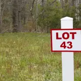 vacant lot number sign