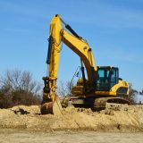 excavator begins work on new house