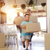 Homebuyers moving in