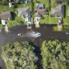 A flooded neighborhood