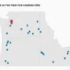 Pacific Northwest afforable cities map