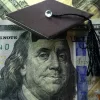 Money with graduation cap
