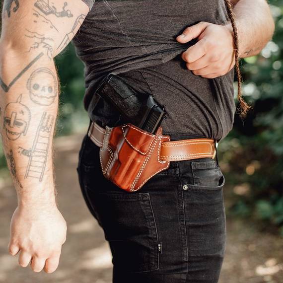 Open Top Holster - Panther - Craft Holsters®