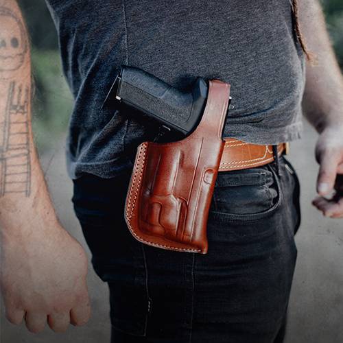 Leather Chest Holster (Light/Laser & Red Dot)