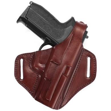 Comfortable leather belt holster for a 1911