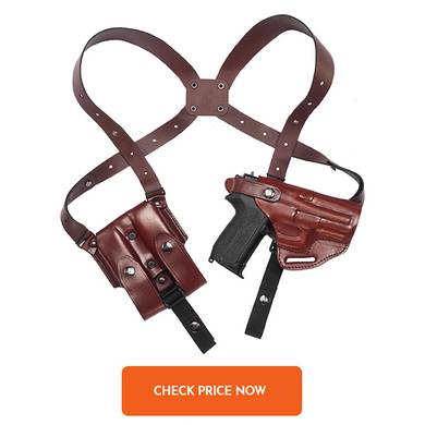 Leather shoulder holster system