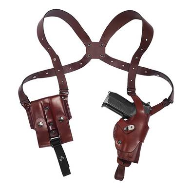 Vertical roto shoulder holster for drivers