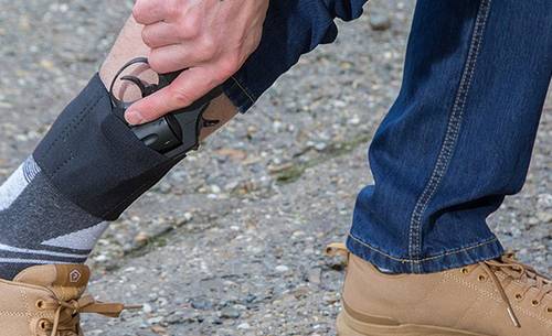 drawing a revolver from a concealed carry ankle holster