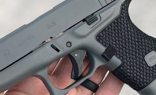 Glock 43 in a hand