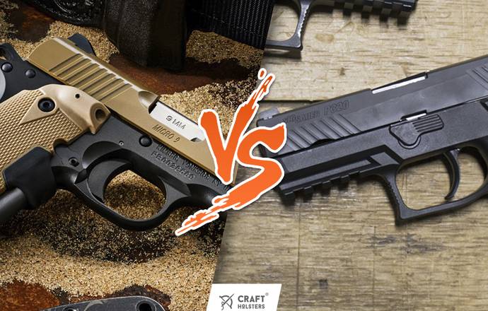 Kimber Micro 9 vs SIG Sauer p320 compact pistol battle