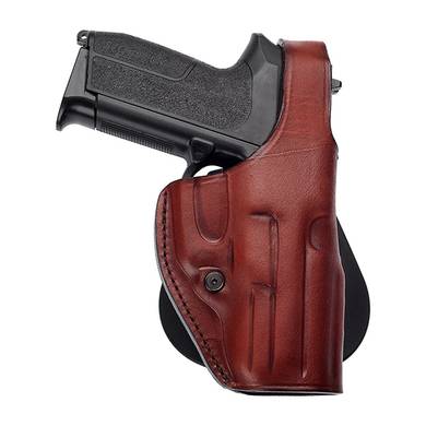 Leather paddle holster for ruger 57 pistol