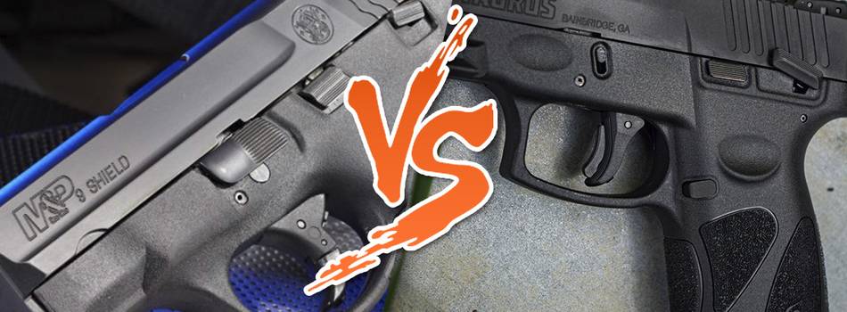 S&W M&P Shield 9mm vs Taurus g2c pistols