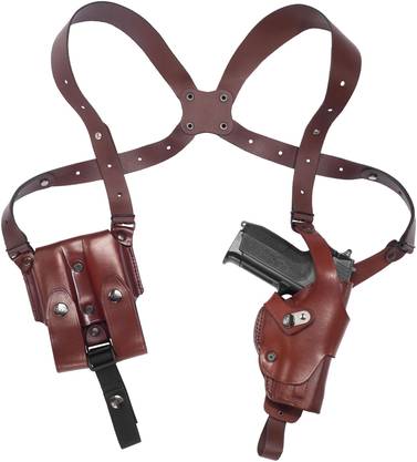 Vertical Roto Shoulder Holster with Double Mag Pouch