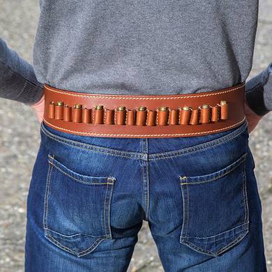 western gun belt with ammo holders