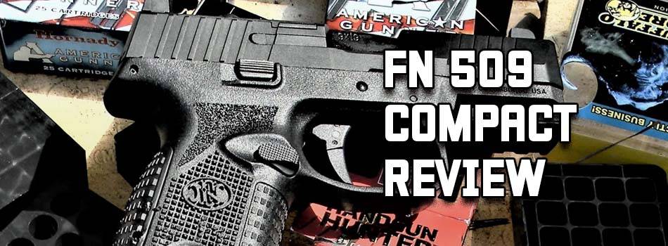 FN 509 Compact review - title picture showing FN 509 Compact pistol