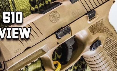 FN 510 review - title picture showing FN 510 pistol