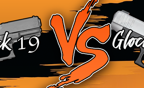 Glock 48 vs Glock 19 pistols blog title image