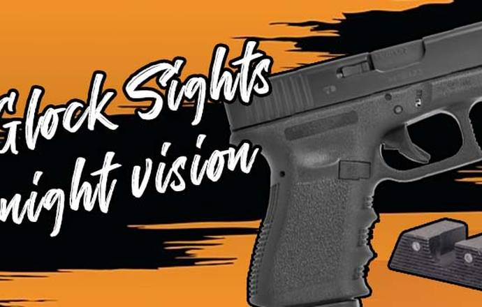 Best Glock Sights Blog Title Picture - Glock 19 Pistol and a Trijicon Night Sight