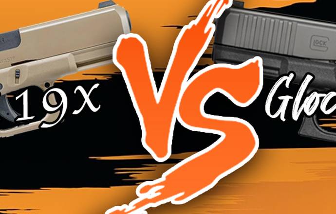 Glock 19x vs glock 45 blog title image