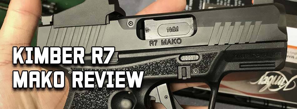 Kimber R7 Mako Review - title picture showing Kimber R7 Mako in hand